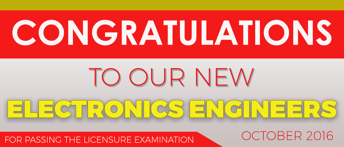 Congratulations to our new Electronics Engineers