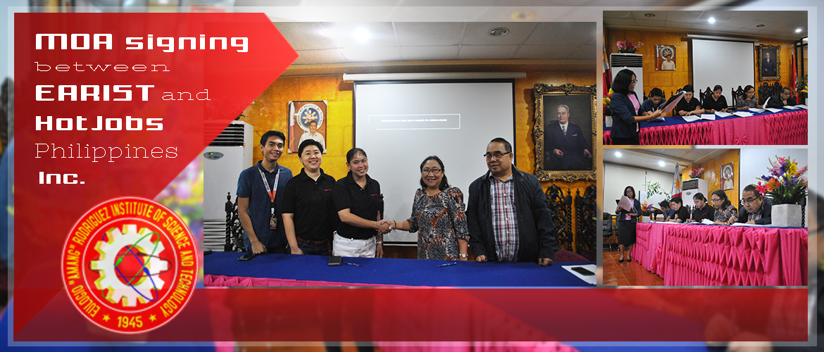 MOA Signing Between EARIST and HotJobs Philippines Inc.