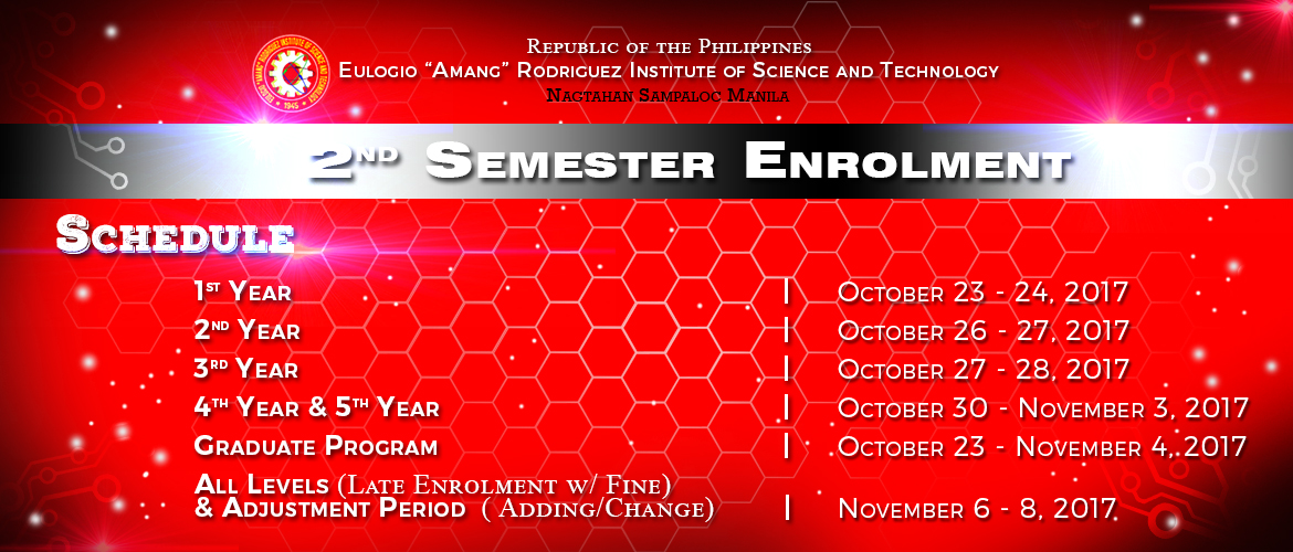 2nd Semester Enrolment