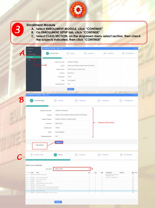 Online Enrollment Procedure EARIST OFFICIAL